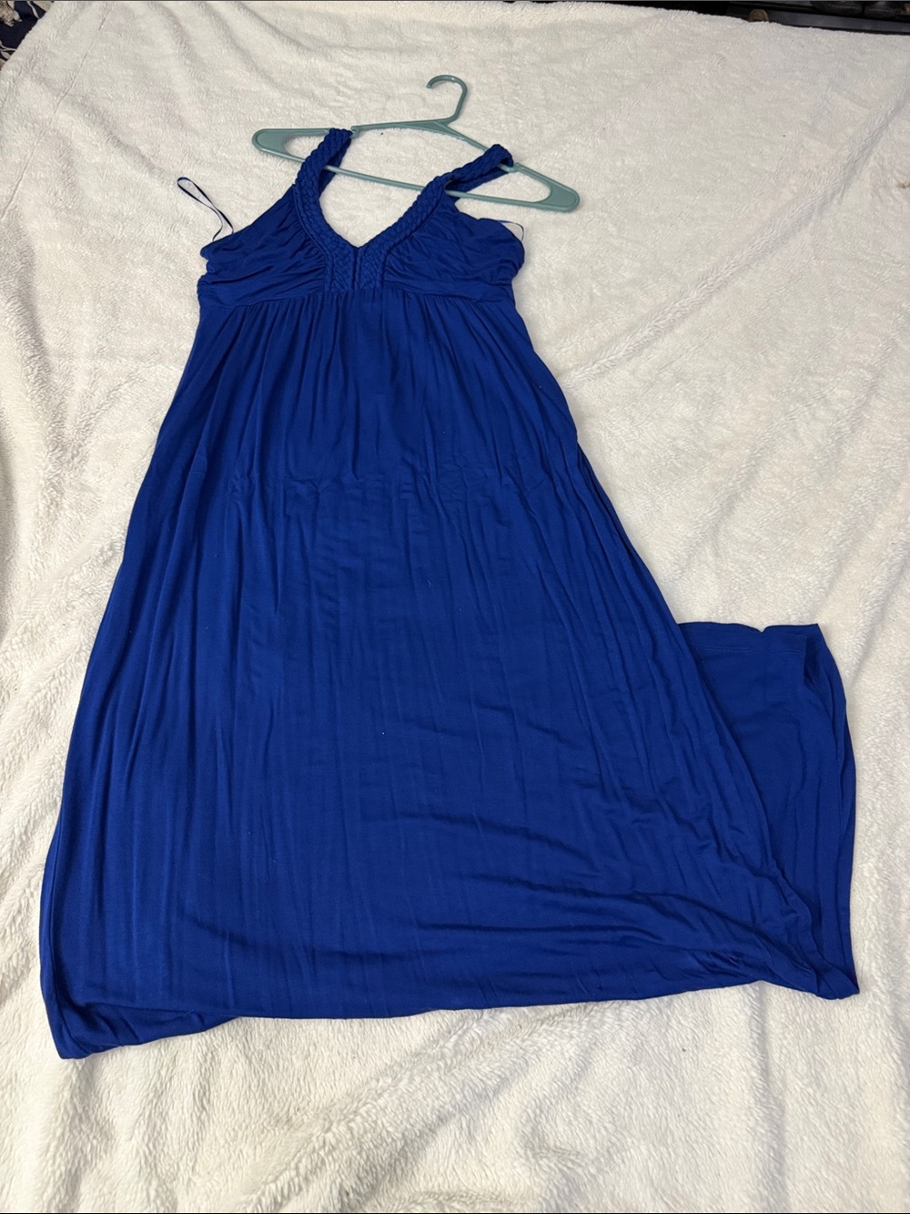 Design History Royal Blue V-Neck Maxi Sleep Dress